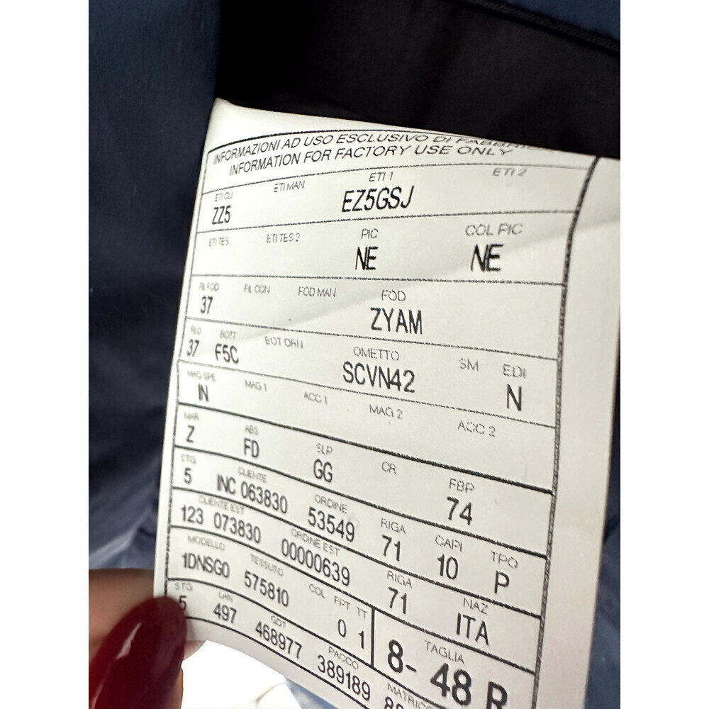Z ZEGNA Men’s Slim Fit Sport Tech Packable Blazer Jacket Size 48R $895 Teal blue - Picture 12 of 15